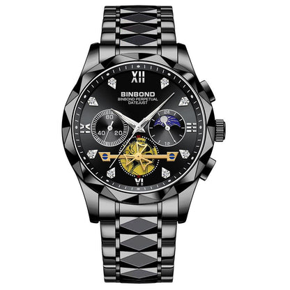 Binbond Steel Casual Multi-function Quartz Watch For Men B1236