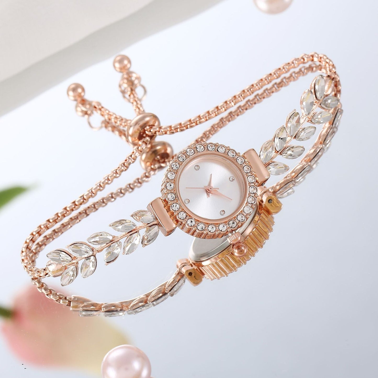 Leaf Diamond Women's Quartz Watch