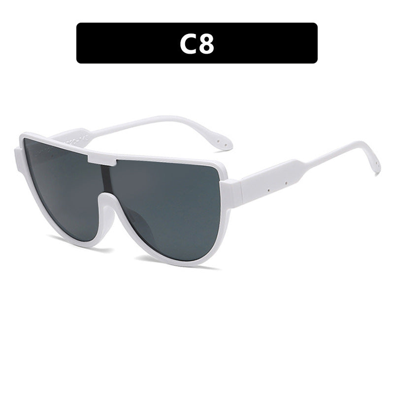 Women's Oversized Aviator Sunglasses – UV400 Protection, Fashion Street Style