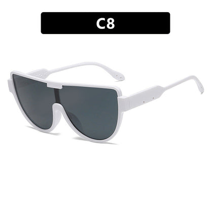 Women's Oversized Aviator Sunglasses – UV400 Protection, Fashion Street Style