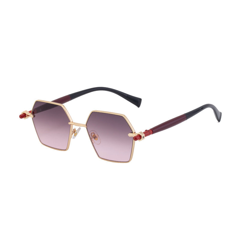 Men’s Polygonal Sunglasses – High-End Fashion Shades with UV Protection