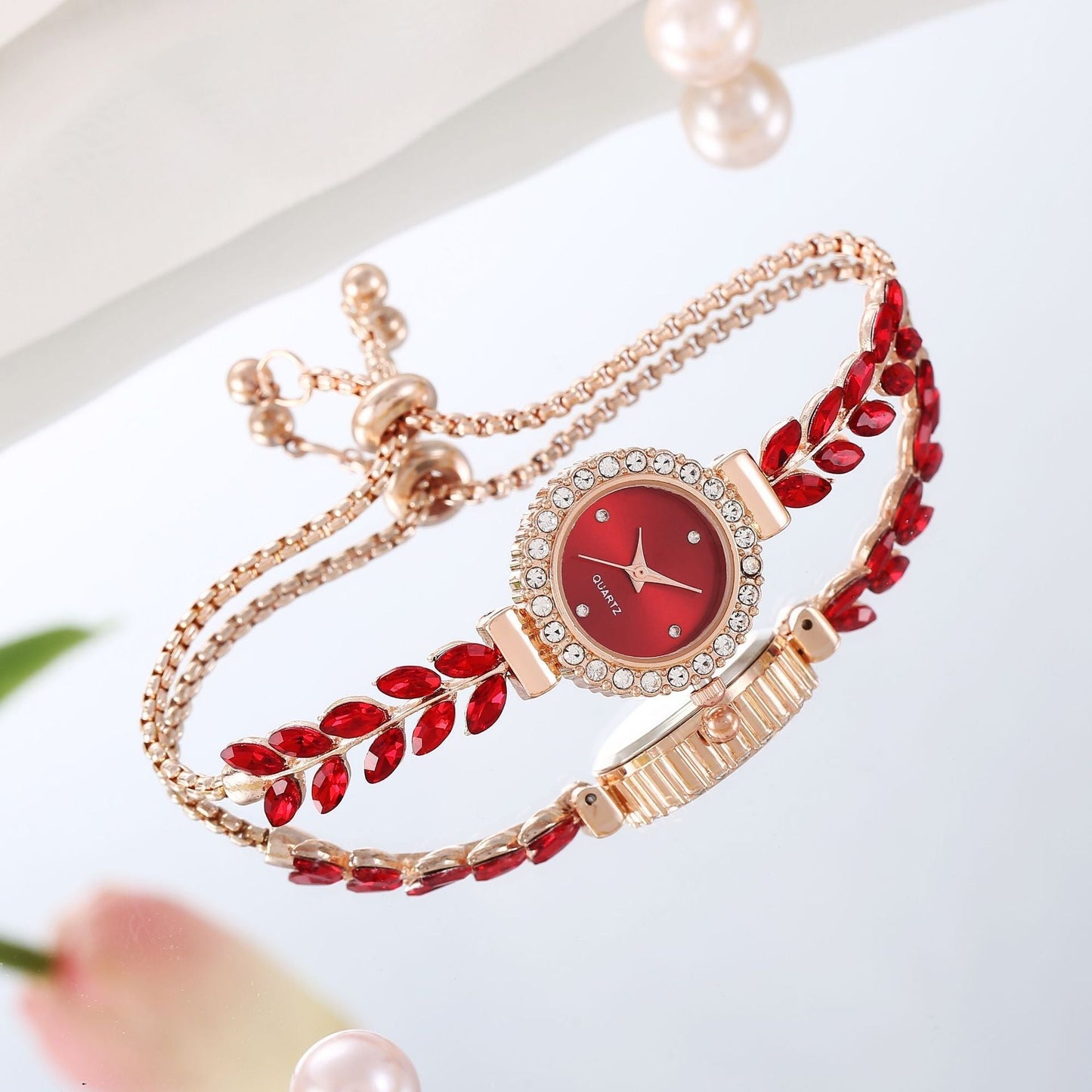 Leaf Diamond Women's Quartz Watch