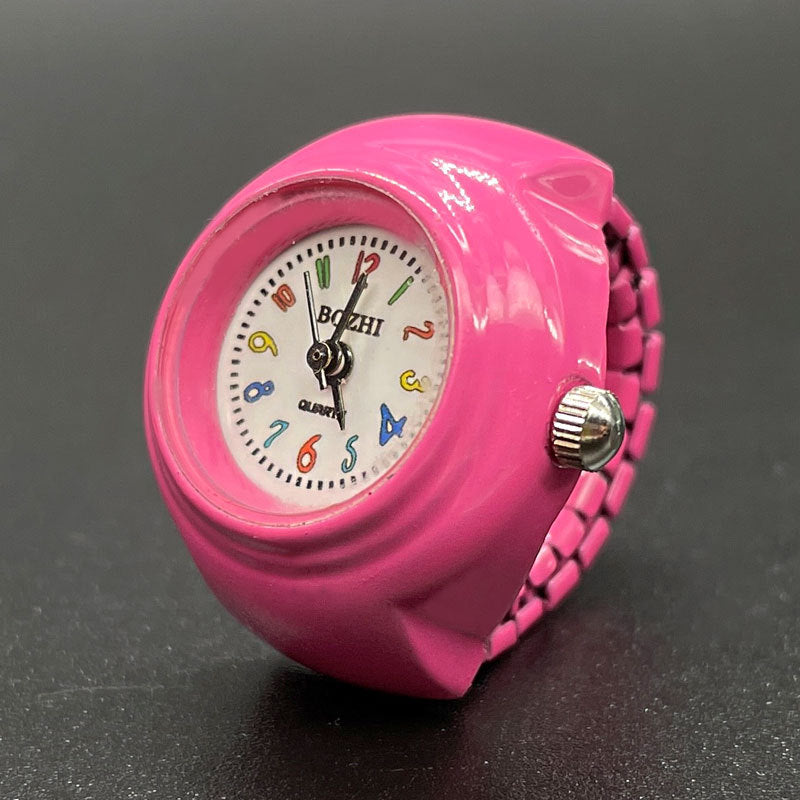 Trendy Ring Watch for Men & Women – Adjustable Quartz Finger Watch