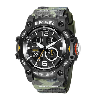 SMAEL Analog Digital Multifunctional Waterproof Watch For Men 8007