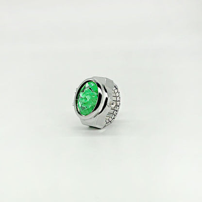 Women's Crystal Cover Ring Watch – Elegant Oval Quartz Finger Watch