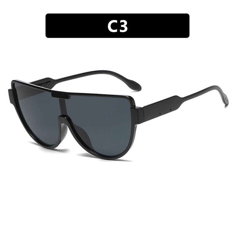 Women's Oversized Aviator Sunglasses – UV400 Protection, Fashion Street Style