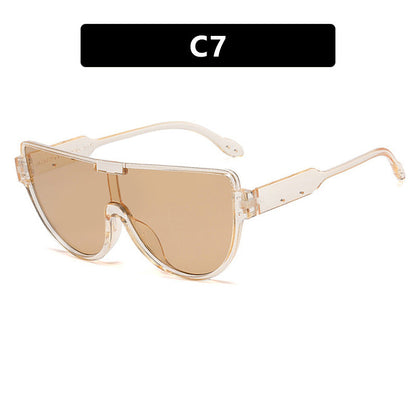 Women's Oversized Aviator Sunglasses – UV400 Protection, Fashion Street Style