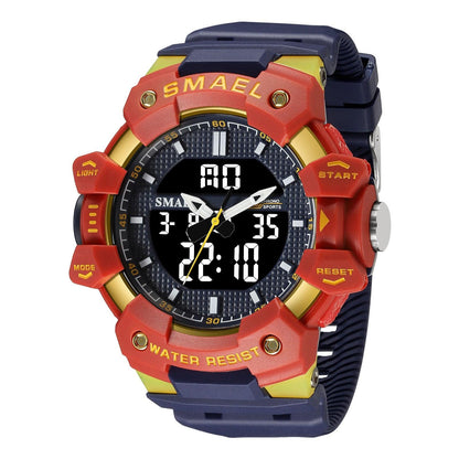 SMAEL Analog Digital Waterproof Sports Watch For Men 8080
