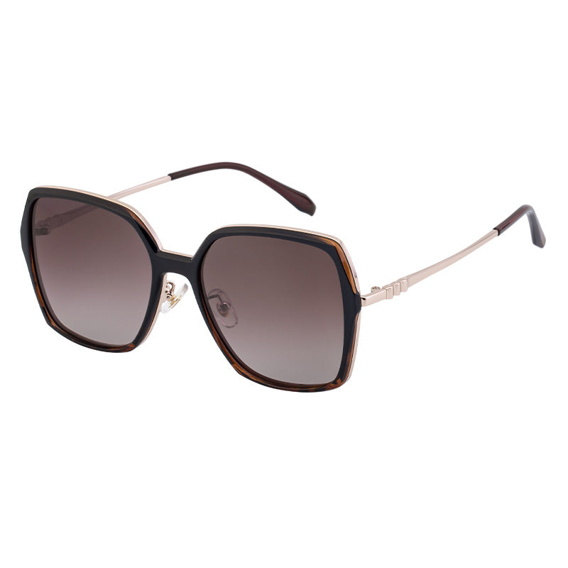 Trendy Square Polarized Sunglasses for Women – UV Protection