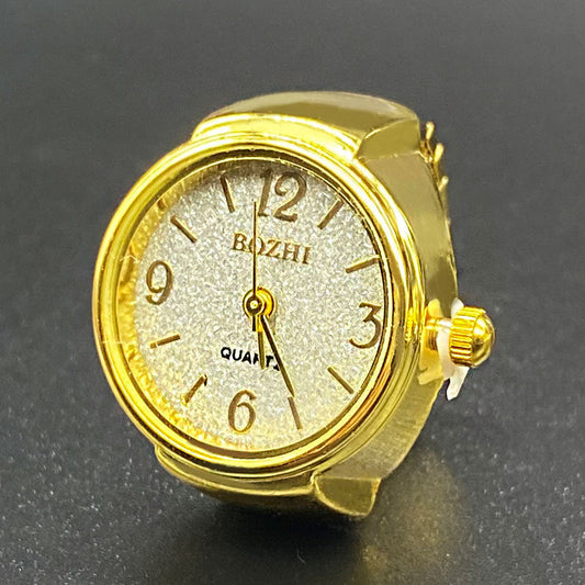 Unisex Starry Ring Watch – Casual Quartz Finger Watch