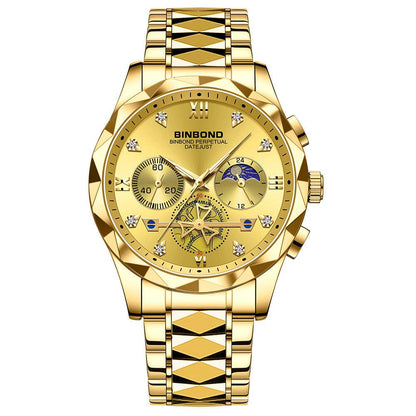 Binbond Steel Casual Multi-function Quartz Watch For Men B1236