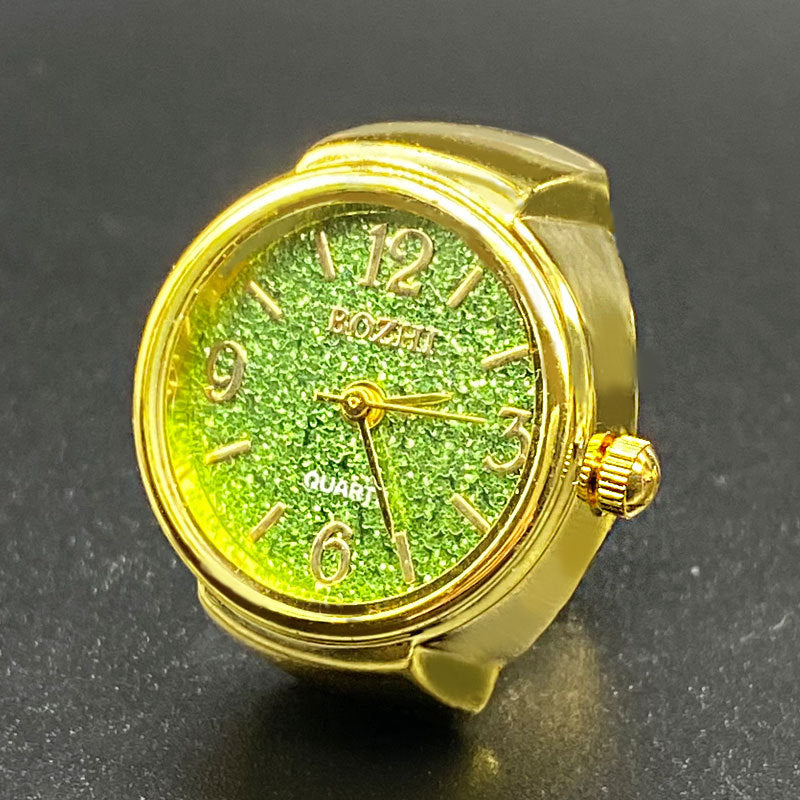 Unisex Starry Ring Watch – Casual Quartz Finger Watch