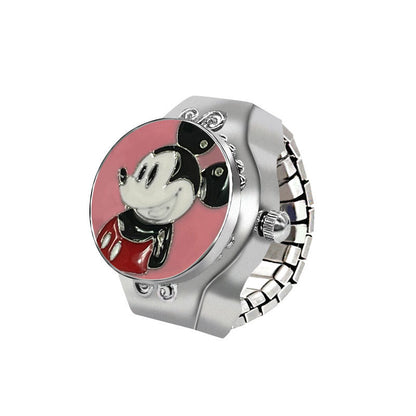 Kid's Flip Ring Watch – Mickey Mouse Quartz Finger Watch