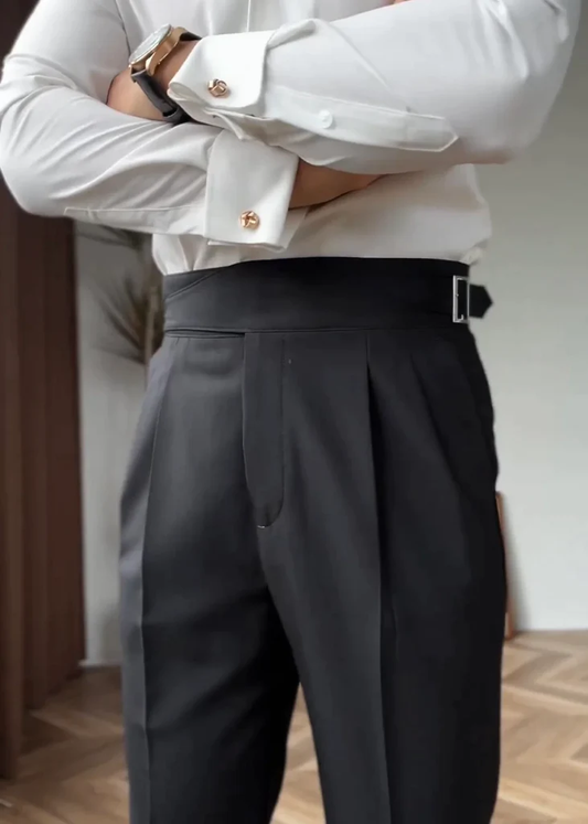 BLACK CLASSIC BUCKLE GURKHA PANTS BY ATIIRE