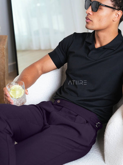 VIOLET SIGNATURE ITALIAN GURKHA PANTS BY ATIIRE
