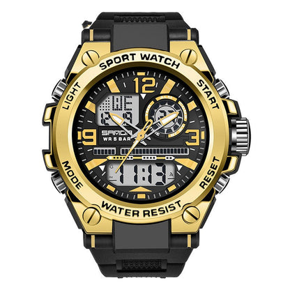 Sanda Trendy analog Digital Waterproof Watch For Men 739