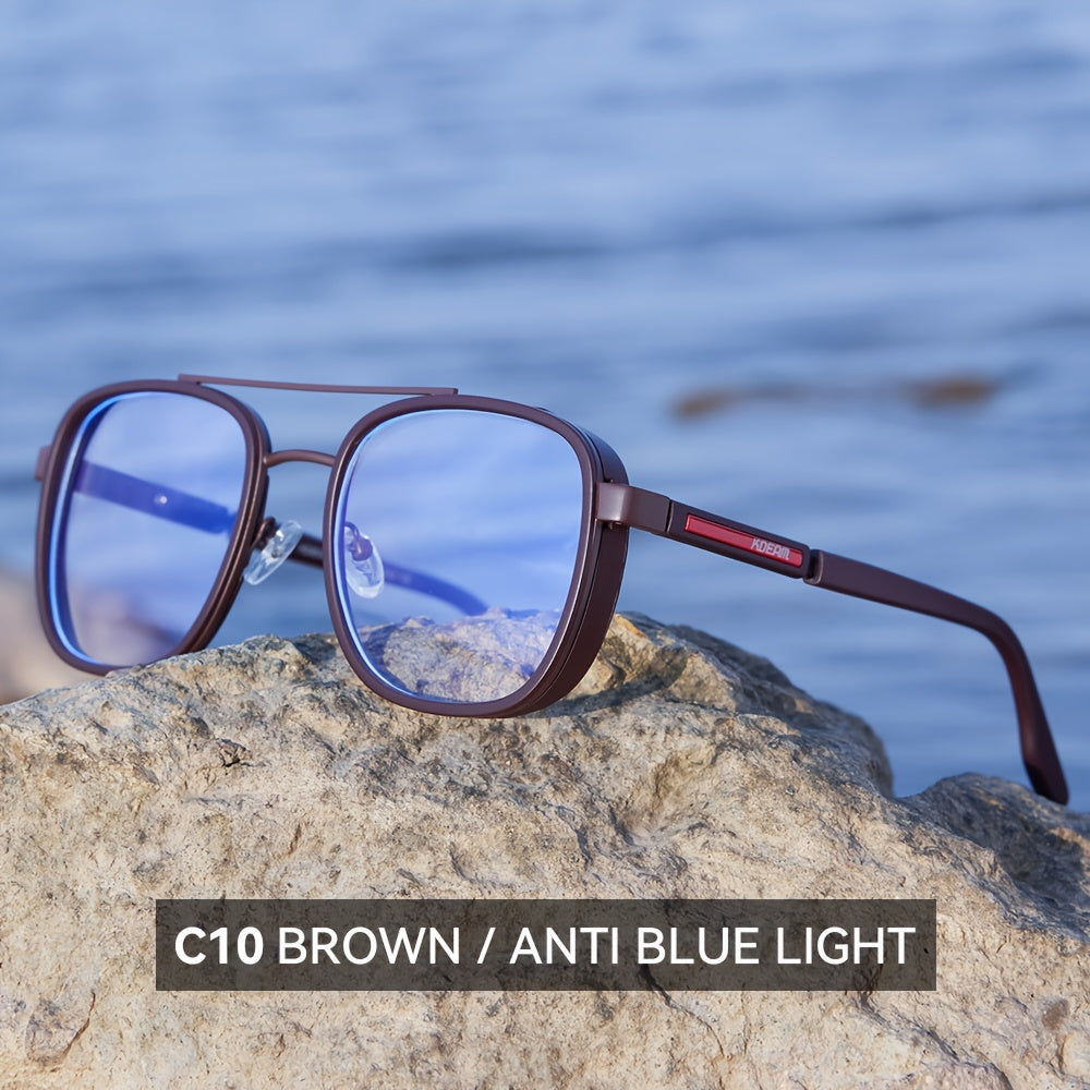 KDEAM Retro Round Fashion Glasses – Blue Light Blocking & Stylish