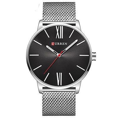 Curren 8238 Men's Fashion Stainless Steel Strap Wrist Quartz Watch