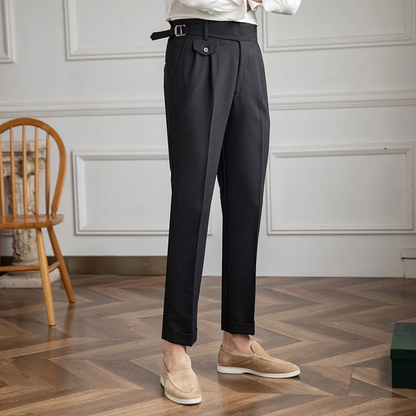 BLACK CLASSIC SIDE BUCKLE GURKHA PANTS BY ATIIRE