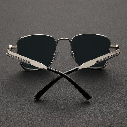 Steampunk Chic Square Frame Sunglasses – Retro Fashion for All