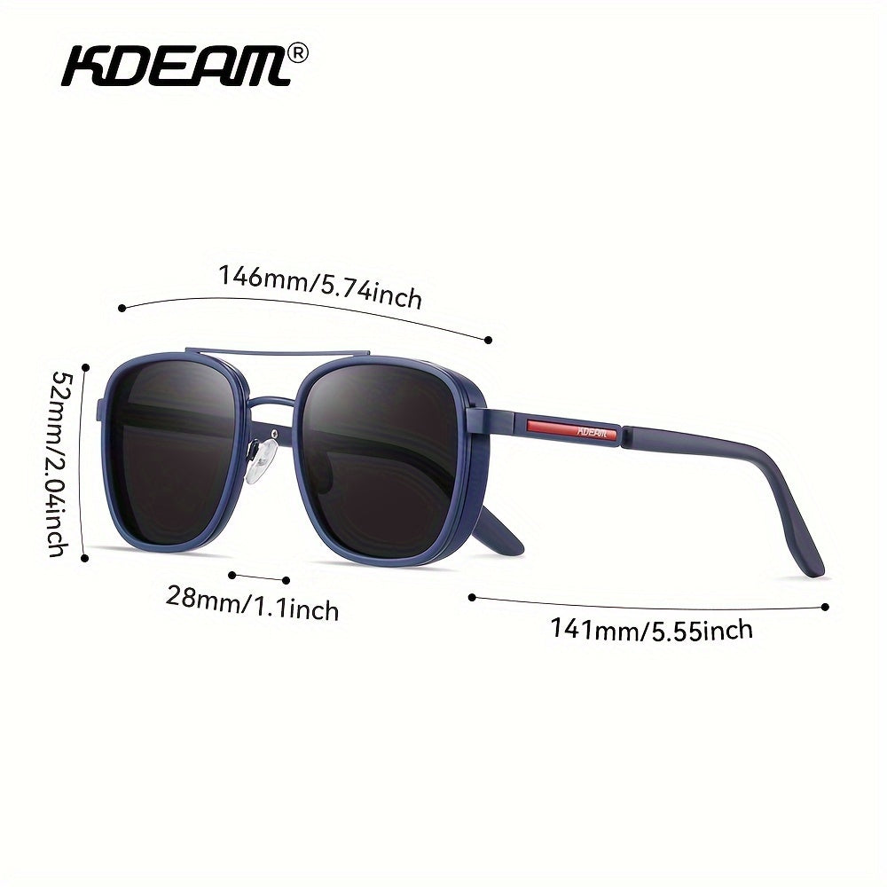 KDEAM Retro Round Fashion Glasses – Blue Light Blocking & Stylish
